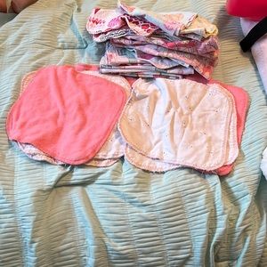 Cloth wipes for diapering